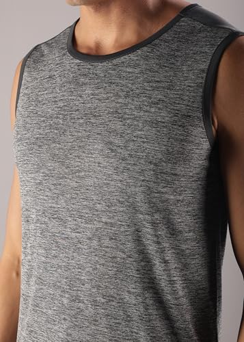 Image of Force NXT Muscle T-Shirt for Men Pack of 1 | Dry Fit Gym Tank for Men | Regular Fit, Round Neck Active Wear T-Shirt for Men | Anti Odour, Sleeveless Mens Sports & Yoga T-Shirt for Men