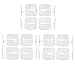 Price comparison product image Med-Fit 1 TENS Electrode Pads - 12 Long-Lasting Self-Adhesive Pads (3 Packs of 4) for TENS Machines