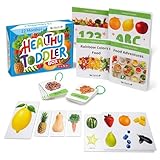 TOYVENTIVE Preschool Learning Activities for Toddlers, Learning Toys for 2 Year Olds, Educational Flashcards, Montessori Books and Games, Gifts and Toys for 1 Year Old Boy, First Birthday Gift Boys