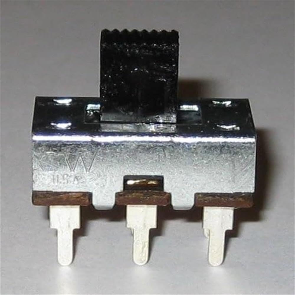 5 X DPDT Slide 3A Switches - 125 VAC - 3 Amp - Metal Body -PC Board Mount Switch