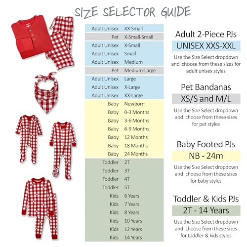 Image of Butterblu Family Jammies Matching Holiday Christmas Pajama Sets | GOTS Certified Organic Cotton for Baby, Toddler, Kids, Adults, and Pets, with Pockets, Perfect for Family Photos