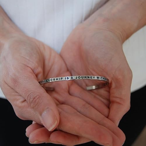 Miniatura 5 de MantraBand Pulseras Pulsera de mantra ajustable grabada inspiradora Color dorado Regalos para mujer