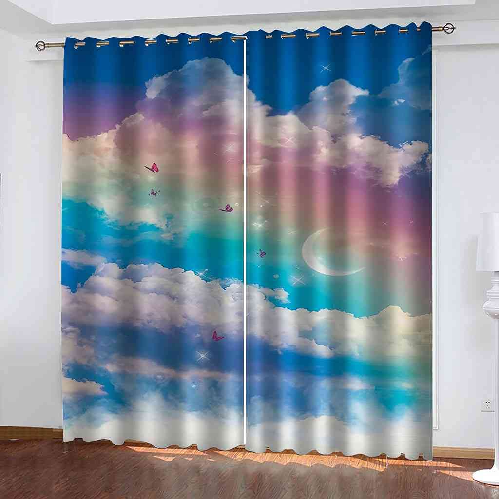 Rideaux chambre enfant arc-en-ciel pour nuits calmes et douces
