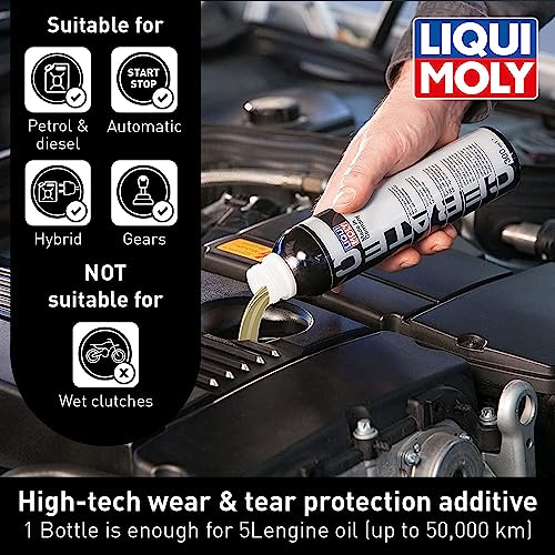Liqui Moly P000017 Oil Additive Cera Tec 3721 Ceramic Wear & Tear Protection For Petrol & Diesel Engines Smoother Engine Performance thumb #2