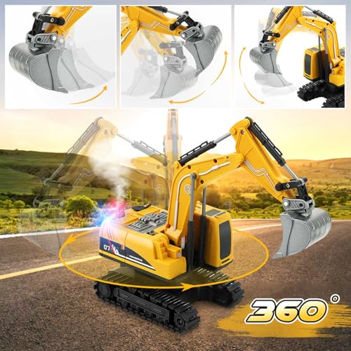 Beiyoqsz REMOTE CONTROL EXCAVATOR TOY For Kids Adults Rc Construction Vehicles Toys thumb #2