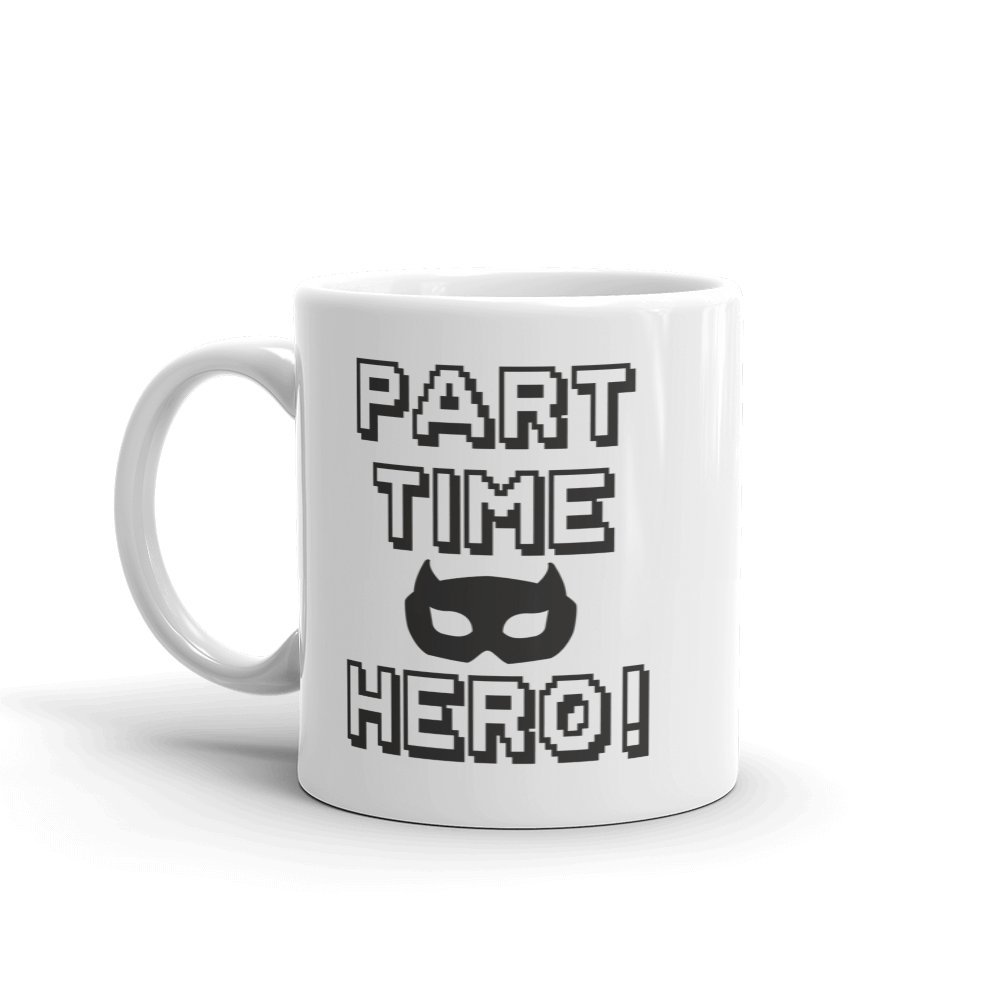Funny Hero Mug - Superhero Batman Dad Grandad Uncle Son Gift Fun Joke #10488