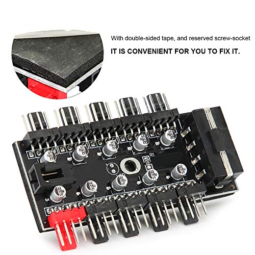 PC Wentylator Obudowy PWM Control 12V CPU Chłodzący Splitter Controller 4 Pin Hub SATA/4D Kontroler Do Płyty Głównej 3Pin/4Pin (4D)
