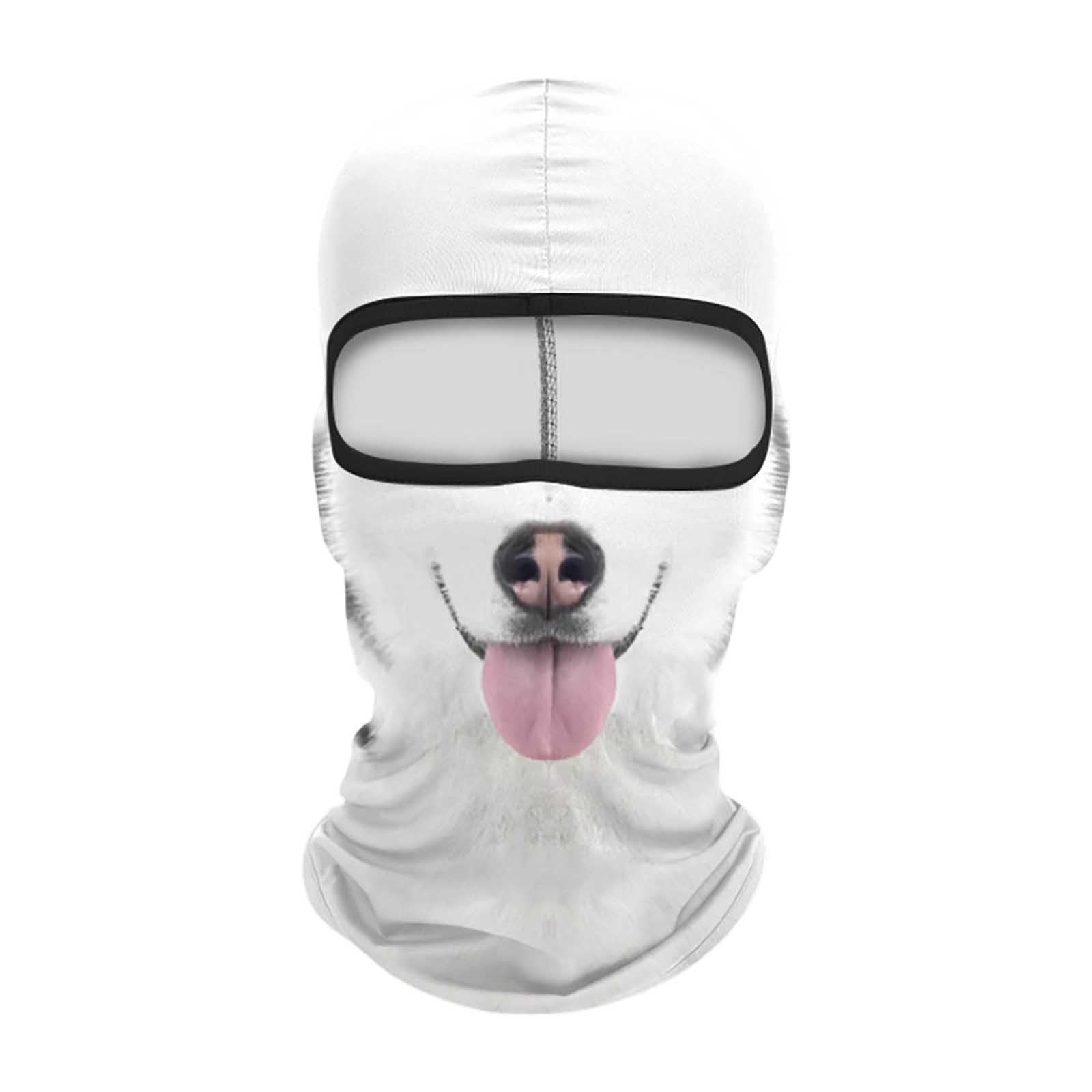 Balaclava Women Windproof UV Protector Breathable Thermal Black Ski Mask Animal Face Cover for Cold Weather