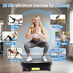 Homesy Vibration Plate Exercise Machine, Vibrating Plate for Lymphatic Drainage, Full Body Shake Platform Board for Home Fitness and Fat Burning, Sport Gym Equipment for Women Men - Image 3