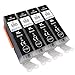 Price comparison product image 4 Go Inks Black Ink Cartridges to repalce Canon PGI-550Bk Compatible / non-OEM for PIXMA Printers