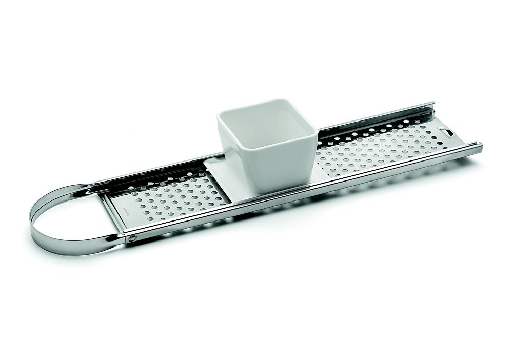 Weis Spaetzle slicer Profi with Round Holes 54 cm, Stainless Steel, Silver/White, 54 x 15 x 10 cm