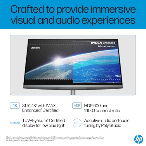 HP OmniStudio All-in-One 32, Intel Core Ultra 7 155H,NVIDIA RTX 4050,31.5inch(80.01cm),4K UHD,IPS,Three-Sided Micro-Edge, Anti-Glare,550 nits,16GB... - Image 5