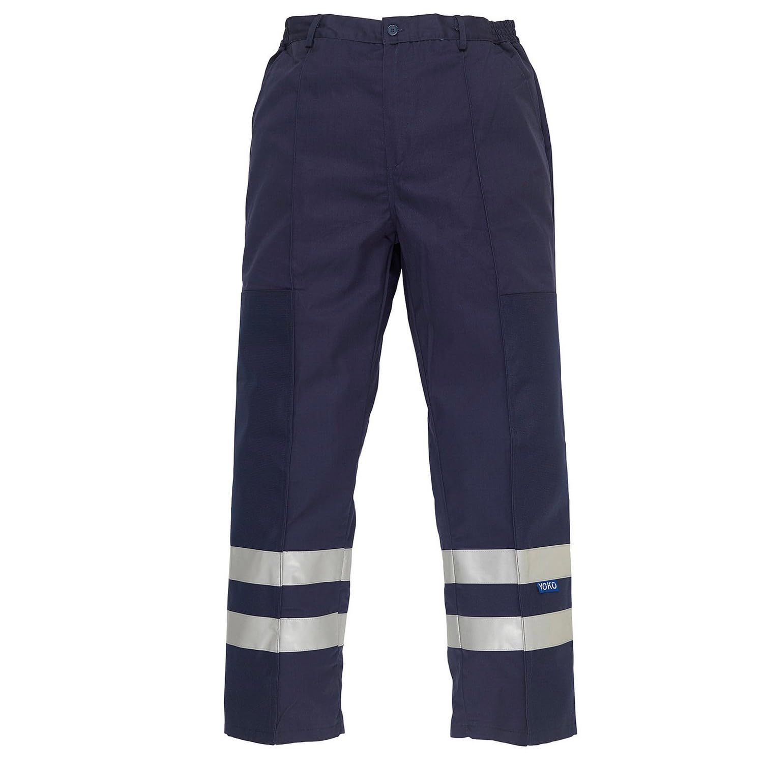 Yoko Pantalones balísticos de poli/algodón reflectantes, Negro, 52