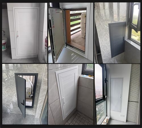 Panel de acceso de aluminio blanco con cerradura escotilla empotrada de inspección HVAC 7