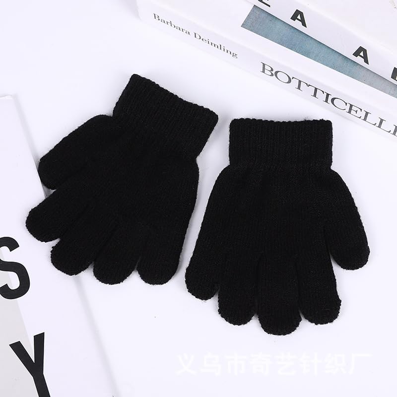 Image of FOMANN Kids Magic Gloves 12 Pair Children Bulk Gloves Boys Girls Warm Soft Gloves(6 to 13 years old)