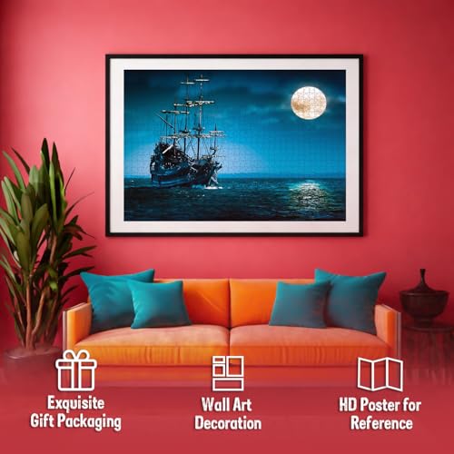 Image of Moon Light Jigsaw Puzzles 1000-Piece for Kids and Childrens Educational Puzzles Game for Learning, Gifts, and Fun Activities