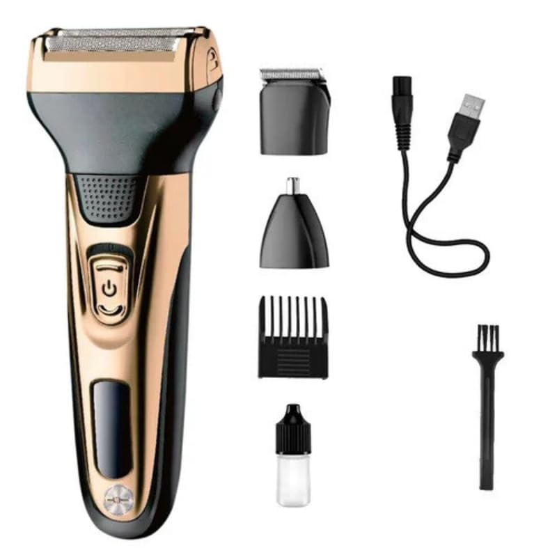 Image of Drumstone [𝐎𝐍 𝐎𝐅𝐅𝐄𝐑 𝟏𝟓 𝐘𝐄𝐀𝐑𝐒 𝐖𝐀𝐑𝐑𝐀𝐍𝐓𝐘] 3-in-1 Professional Waterproof Wireless Electric Shaver, Beard, Hair, and Body Grooming, Precision and Comfort for All Your Grooming Needs