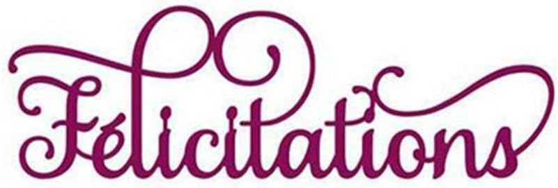 Amazon Com Felicitations French Words Phrases Cutting Dies Alphabet Letters Metal Cutting Dies For Diy Decorative Embossing Photo Album Card Making Scrapbooking Supplies