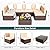 Pamapic Patio Furniture Set, 7 Pieces Modular Outdoor Sectional, Patio Sectional Sofa Conversation Set, Rattan Sofa with Coffee Table and Washable Cushions Covers, Brown Rattan and Beige Cushions