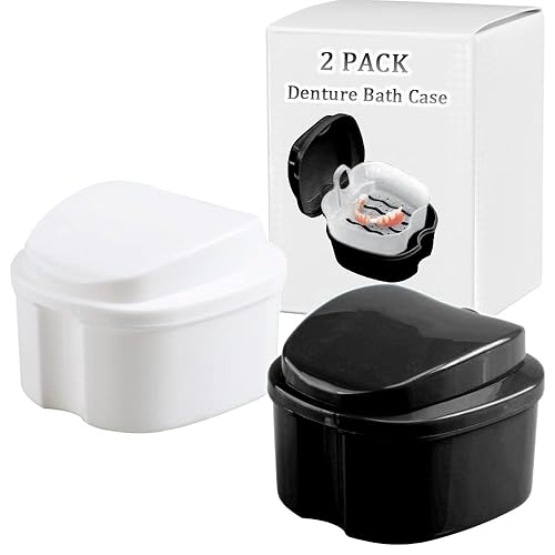 Caja de baño para dentadura cuidado completo para dentaduras aparatos ortopédicos dientes falsos protector bucal protector nocturno y retenedores