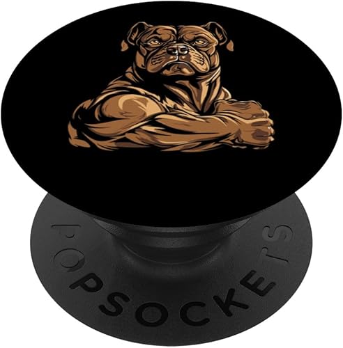 Pet Bulldog - Dog Breed American Bully PopSockets Standard PopGrip