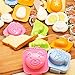 YunKo 6Pcs Egg Rice Mold Hard Boiled Egg Mold Fish Car Heart Shape Onigiri Molds Rice Ball Maker, Fondant Cake Pop Decorating Tool Fun Cookery Kitchen Gadgets