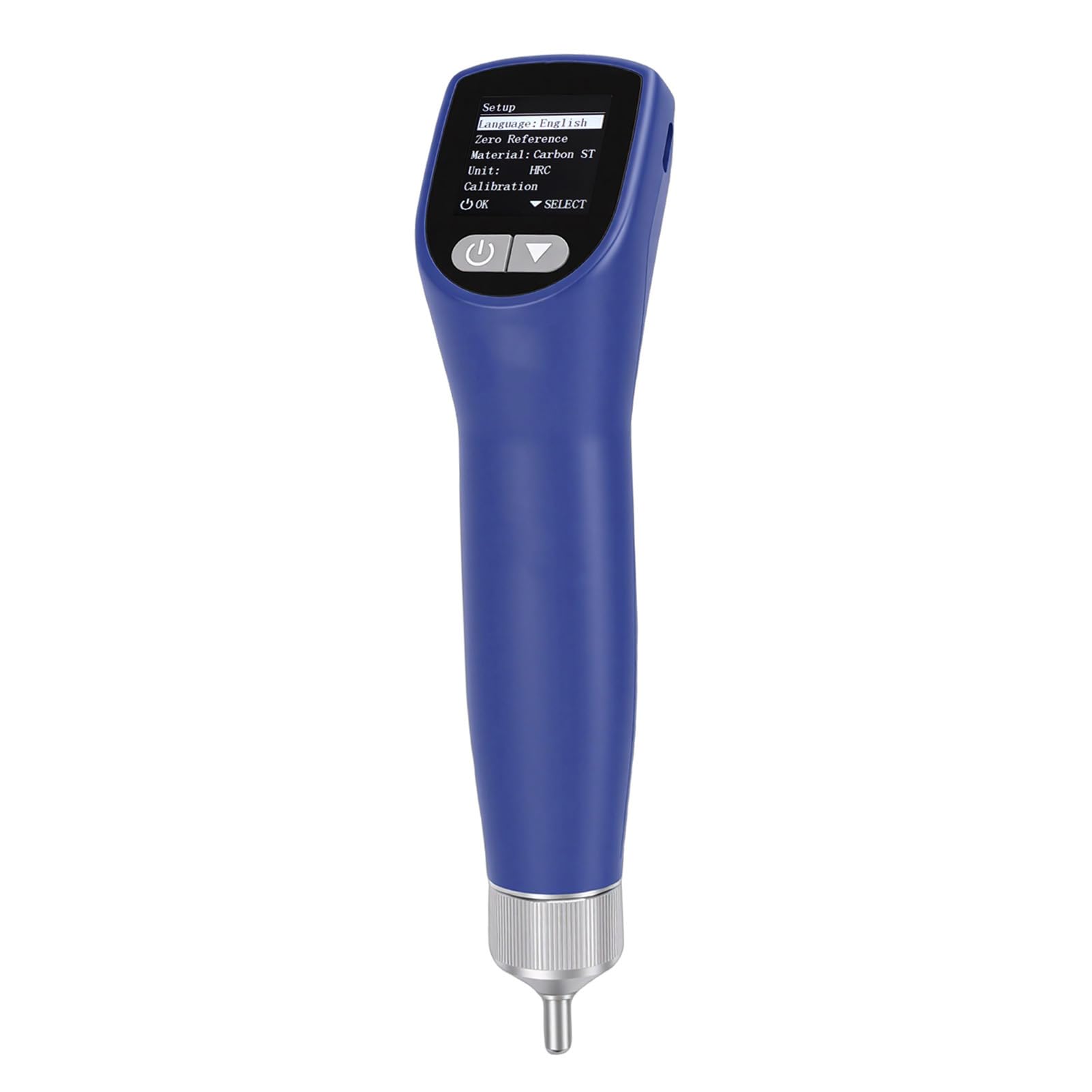 Probador de dureza ultrasónico, medidor de dureza portátil con pantalla LCD, cabezales de prueba dobles para materiales metálicos HV HRC HRB HB
