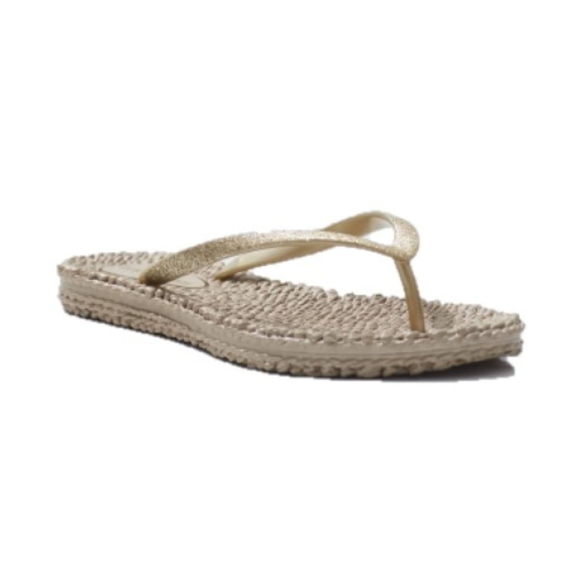 Ilse Jacobsen HORNBÆK | Cheerful01 | Damen Flip Flops mit Glitter | Dänische Design | Sommer Strand Zehentrenner | Leicht & flexibel, Massageeffekt, mit Glitzer, angenehmes Tragegefühl