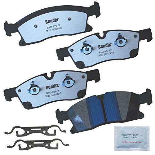 Image of Bendix Fleet Metlok MKD1629FM Semi-Metallic Front Brake Pads for Select Models Dodge Durango,Jeep Grand Cherokee,Benz GL350,GL450,GLE300d,GLE350,GLE350d,GLE400,GLS350d,GLS450,ML250,ML350,ML400,ML550