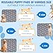 Puppy Pee Pads for Dogs, Reusable Puppy Pads with Pheromones, Washable Pee Pads for Dogs & Cats, Leak-Proof & Anti-Slip Pet Training Pads, Fast Absorbent for Home/Travel (M)