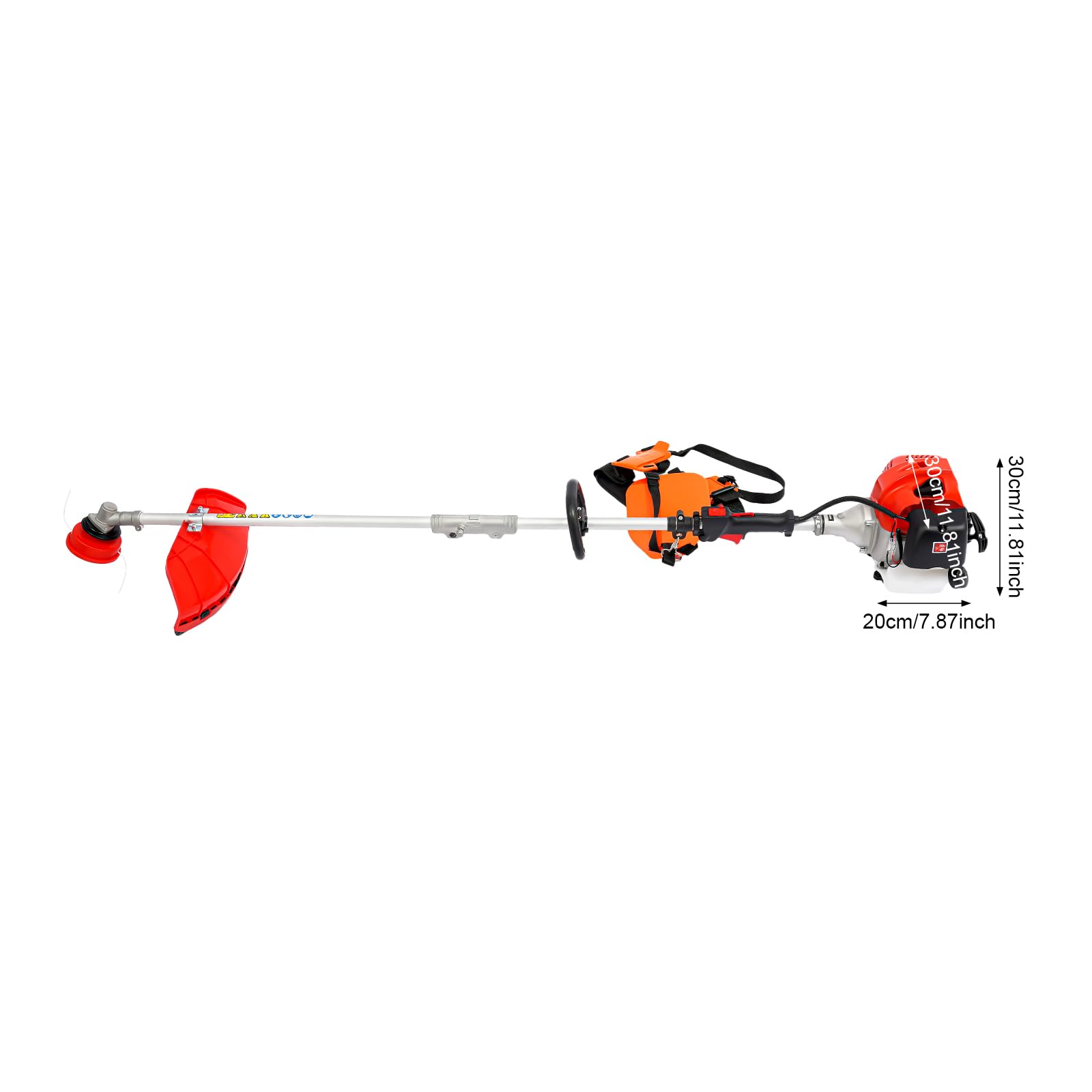 2-ciosowa kosa spalinowa 52 cm³, urządzenie ogrodowe o dużym zasięgu: podkaszarka spalinowa i podkaszarka, wysuwane nożyce spalinowe do żywopłotu, piła łańcuchowa 83 cm, drążki przedłużające