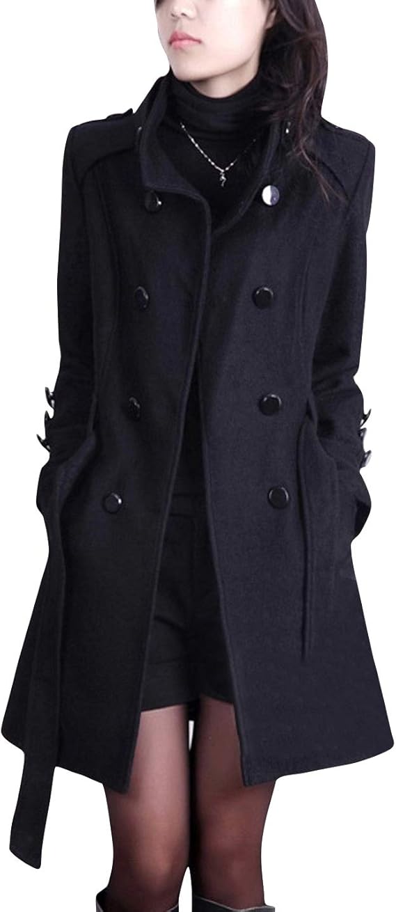 pea coat with bow on back