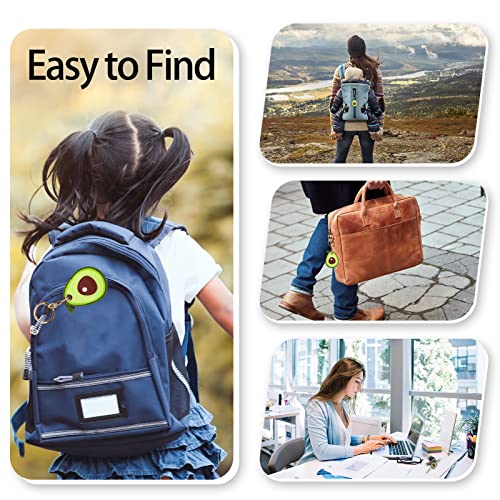 Image of Leather Keychain Case Holder Compatible with Apple AirTag, GPS Airtag Keychain Finder Tracker with Key Ring, Anti-Scratch Protective Air Tag Cover | Leather
