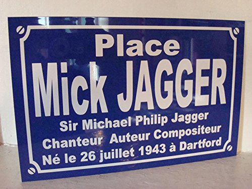 Noir & Mat Sérigraphie Mick Jagger placa de calle creación Collector Edition limitada Regalo Original