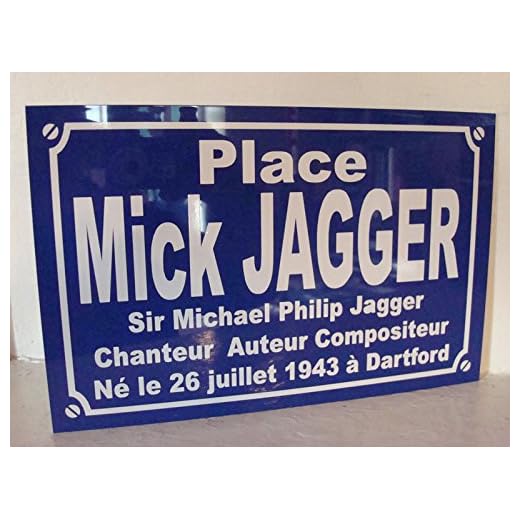 Noir & Mat Sérigraphie Mick Jagger placa de calle creación Collector Edition limitada Regalo Original