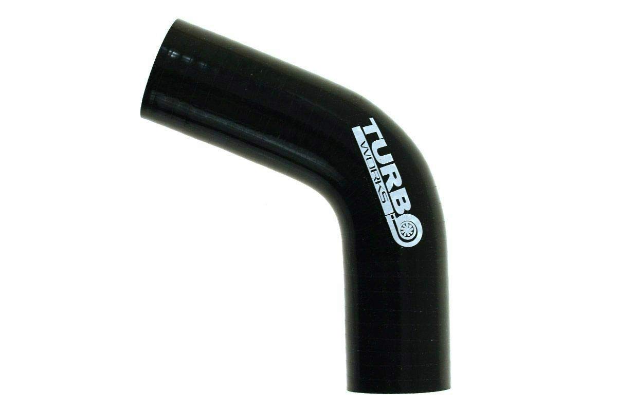 Codo de silicona 67Deg Negro 102mm E-2505 Desarrollo Rendimiento Silicona Radiador Manguera de Silicona