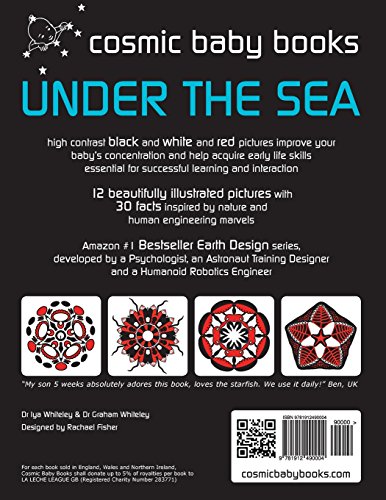 Under The Sea: EARTH DESIGNS: Black and White and Red Book (from two months) (EARTH DESIGNS: Black and White Book for a Newborn Baby and the Whole Family, Band 2)