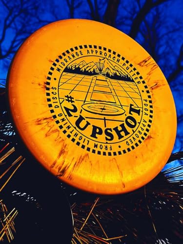 Lightning Discs Sure Grip Plastic #2 Upshot Putter Golf Disc | 140-150 Grams Beginner Midrange | Stable Straight Line Shots