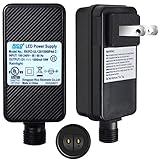 12V 1A Class 2 Power Supply, LED Transformer Replacement, EAGWELL Outdoor Low Voltage Power Adapter, Yard Inflatable Adapter, Plug for String Light, Rope Lights,Eagwell Meteor Shower Lights Plug