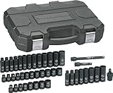 GEARWRENCH 84916 3/8-Inch Drive Impact Socket Set SAE/Metric, 44-Piece