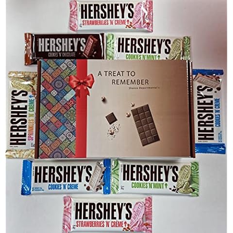 Hershey's CHOCOLATE GIFT Hamper for Christmas and All Other Occasions - Strawberry , Cookies , Sprinkles ‘N’ Crème , Mint Cover