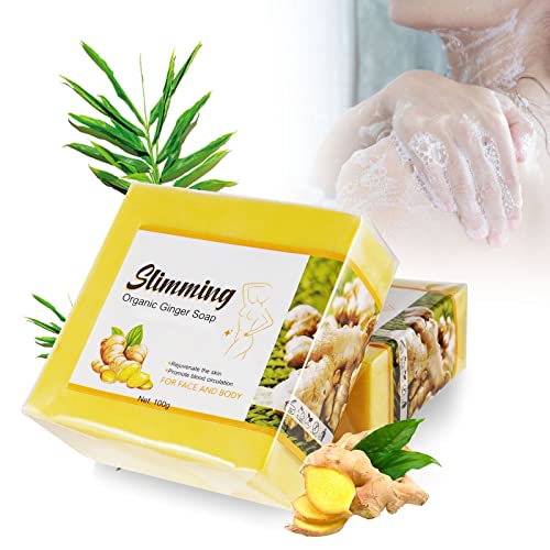 Reviglam Ginger Bar Soap, Vegan Slimming Ginger Bath Soap, Effective Weight Loss And Body Deep Clean Ginger Soap (2) #TOP5