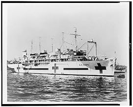 HistoricalFindings Photo: Project Hope's Hospital Ship 'S.S. Hope' Sailing on Water,1960,Hospital Ship