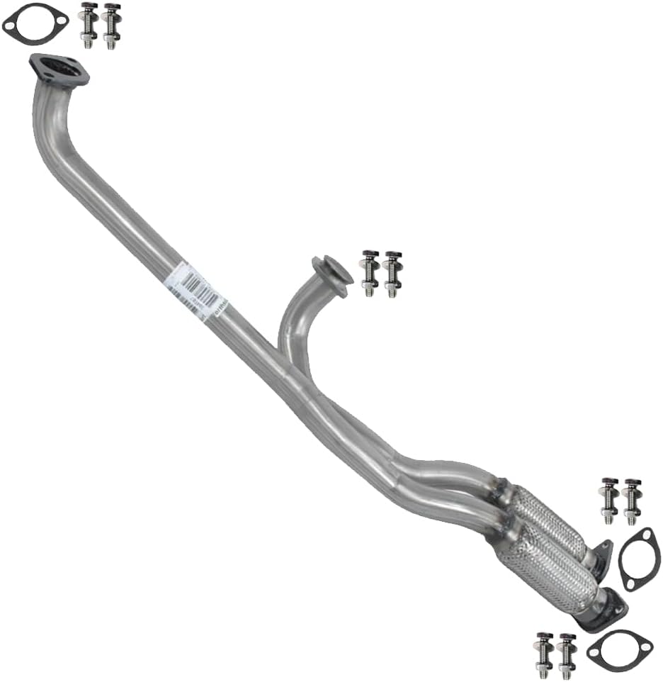 Northeastern Exhaust | Direct-Fit Flex Front Pipe Compatible for Ford Police Interceptor Utility 2013-2019 3.7L | Stainless Steel | Free Gaskets and Bolts & Nuts Included | Automotive Replacement Part