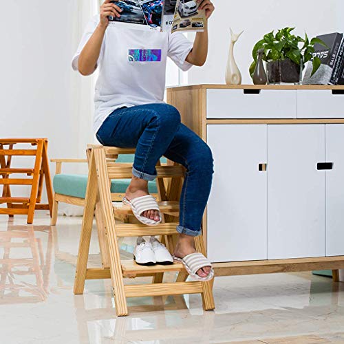 Escabeau pliant portable 2 en 1 et escalier de bibliothèque - 4