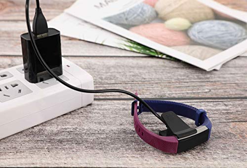 Soulen Fitbit Alta Charger Not For Alta Hr - Replacement Usb Charging Cable Cradle Dock For Fitbit Alta And Fitbit Ace 1 Fitness Wristband 1 Pack 1Ft 30Cm Black No Reset Button #TOP3