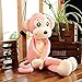 Giù cotone bambola scimmia con le gambe lunghe regalo di compleanno peluche scimmia rosa 55cm