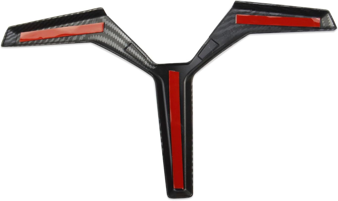Carbon Fiber Style Steering Wheel Cover Molding Trims Accessoriess for Polaris Slingshot 2015-2019