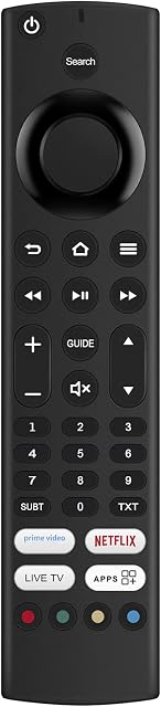 PERFASCIN Replacement Remote Control RM-C3253 Fit for JVC Fire TV Edition Smart 4K HDR LED TV LT-40CF890 LT-43CF890 LT-43CF890A LT-49CF890 LT-50CF890 LT-55CF890 LT-65CF890 NO Voice Function