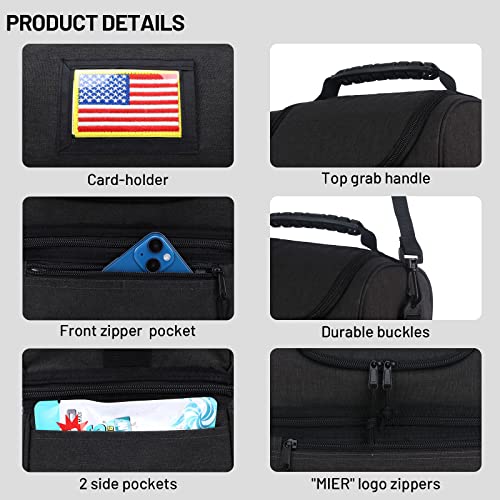 Mier Adult Lunch Box Insulated Lunch Bag Large Cooler Tote Bag For Men, Women, Double Deck Cooler (Dark Grey, Large) #TOP4